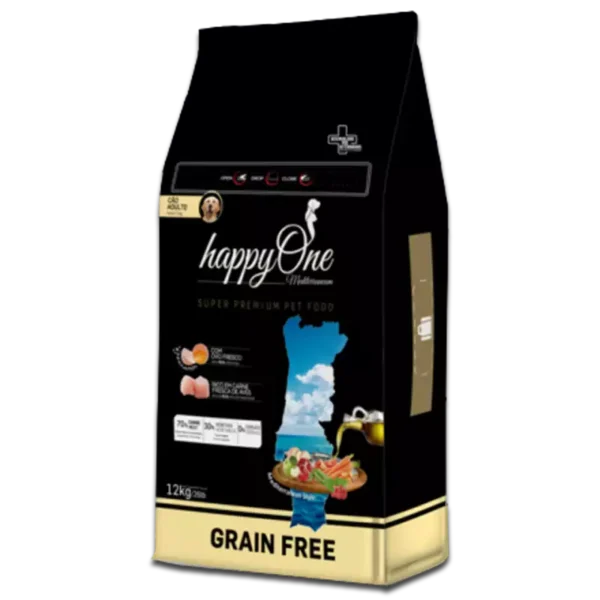 HappyOne Grain-Free Mediterraneum Adult Bezzbożowa karma dla psów dorosłych Super Premium 12Kg